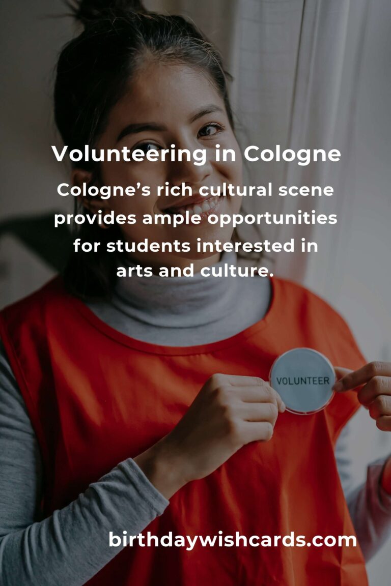 Discover Rewarding Volunteer Opportunities for Students in Cologne