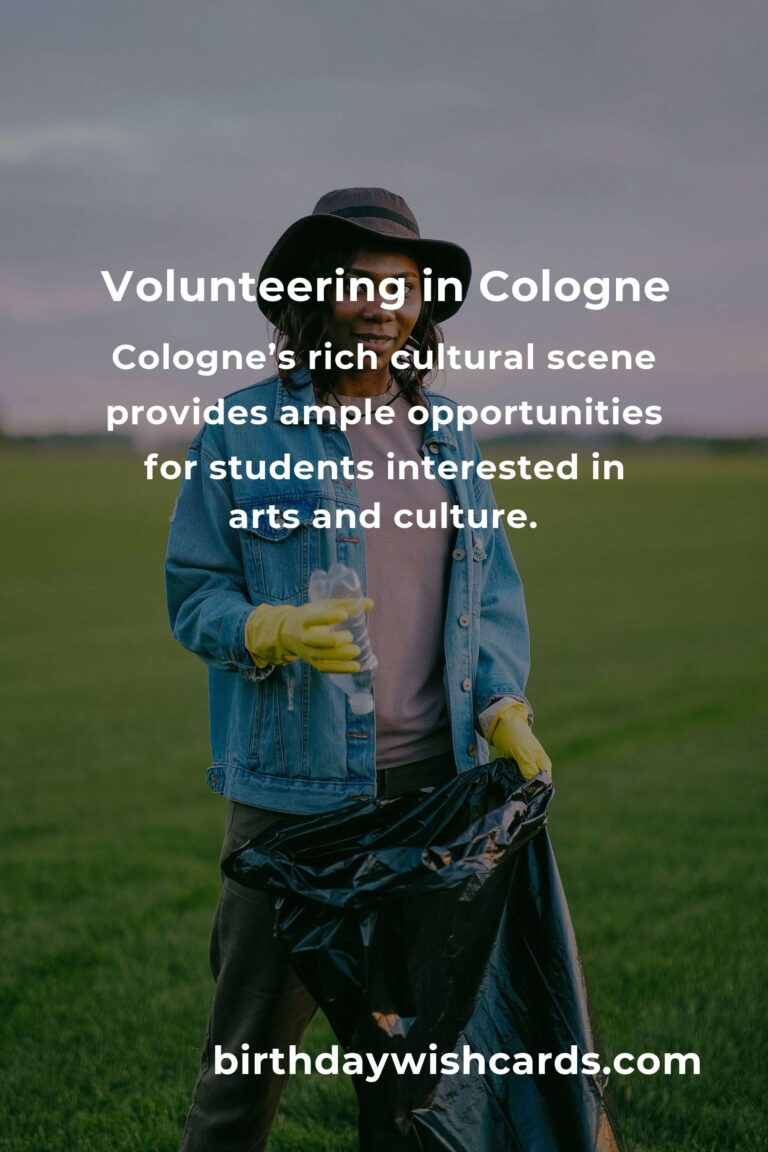Discover Rewarding Volunteer Opportunities for Students in Cologne