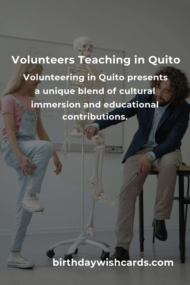 Discover Rewarding Volunteer Opportunities for Teachers in Quito