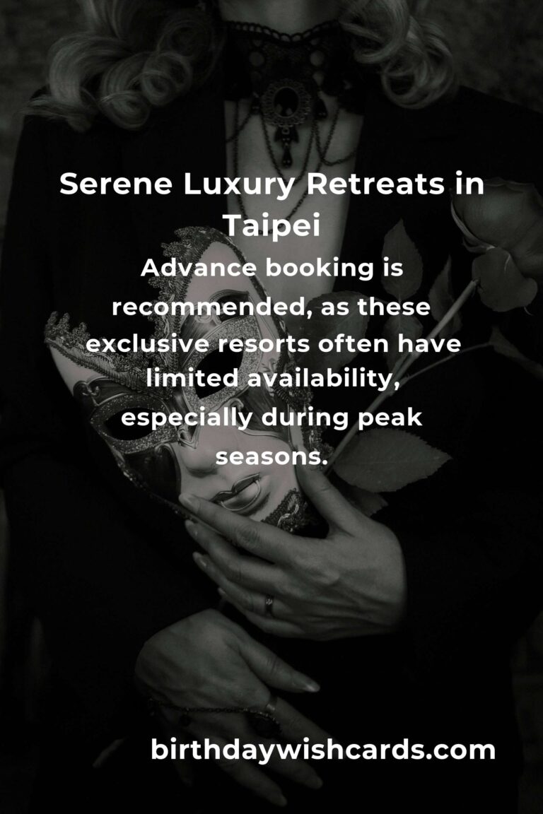 Discover Taipei’s Hidden Luxury Resorts: Secret Escapes for the Discerning Traveler