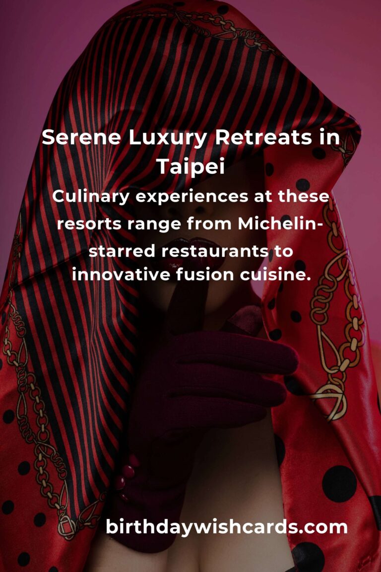 Discover Taipei’s Hidden Luxury Resorts: Secret Escapes for the Discerning Traveler