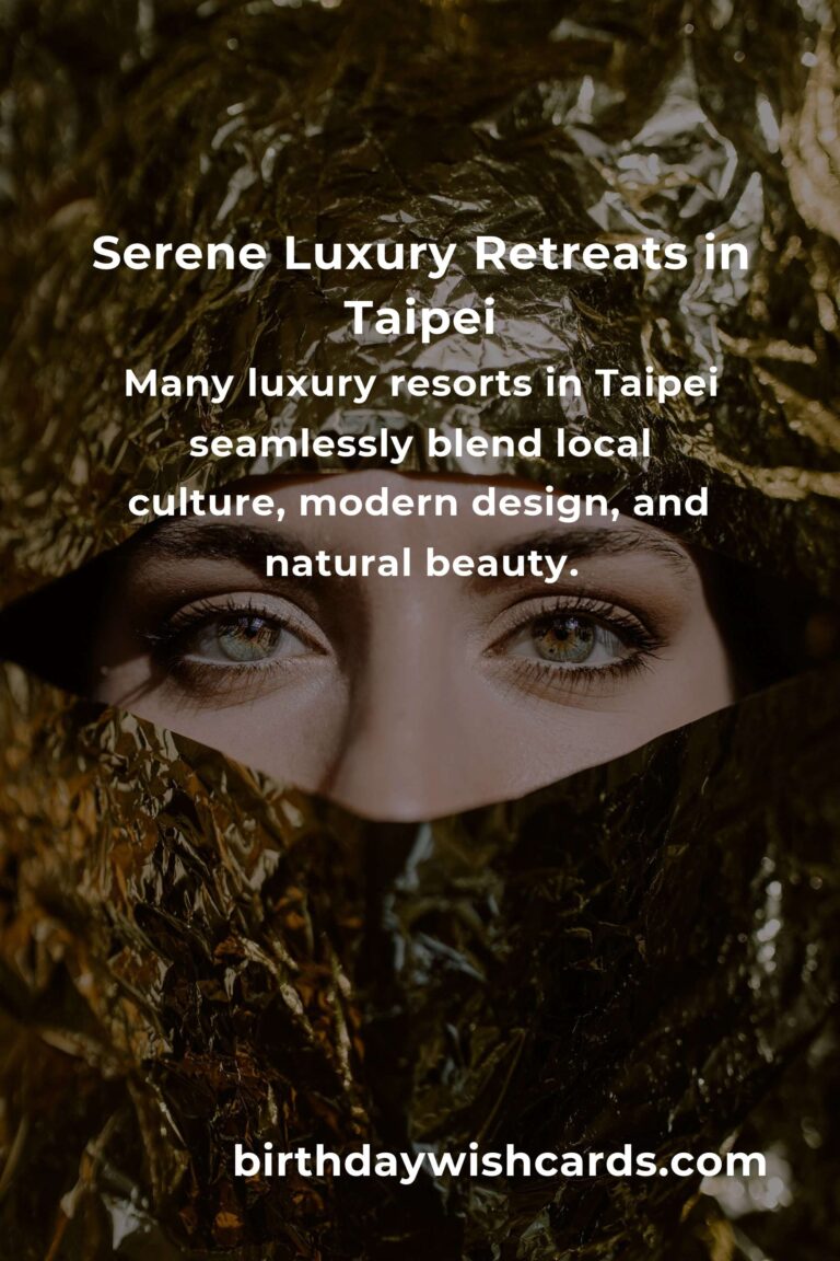 Discover Taipei’s Hidden Luxury Resorts: Secret Escapes for the Discerning Traveler