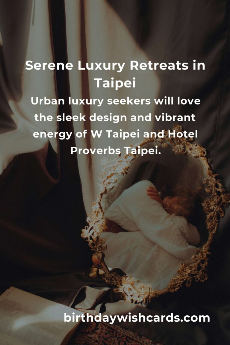 Discover Taipei’s Hidden Luxury Resorts: Secret Escapes for the Discerning Traveler