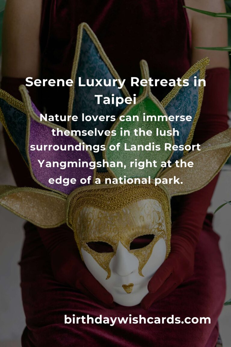 Discover Taipei’s Hidden Luxury Resorts: Secret Escapes for the Discerning Traveler