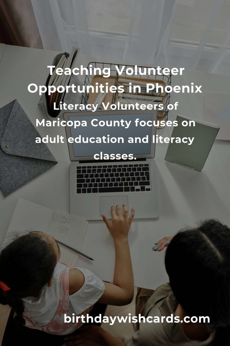 Discover Teaching Volunteer Opportunities in Phoenix