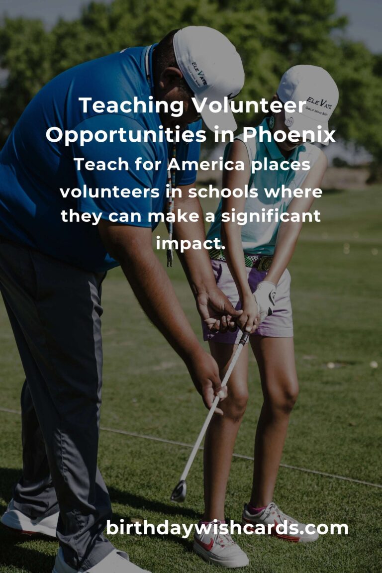 Discover Teaching Volunteer Opportunities in Phoenix