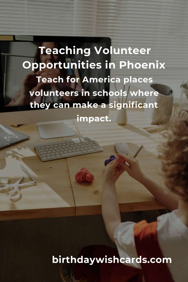 Discover Teaching Volunteer Opportunities in Phoenix