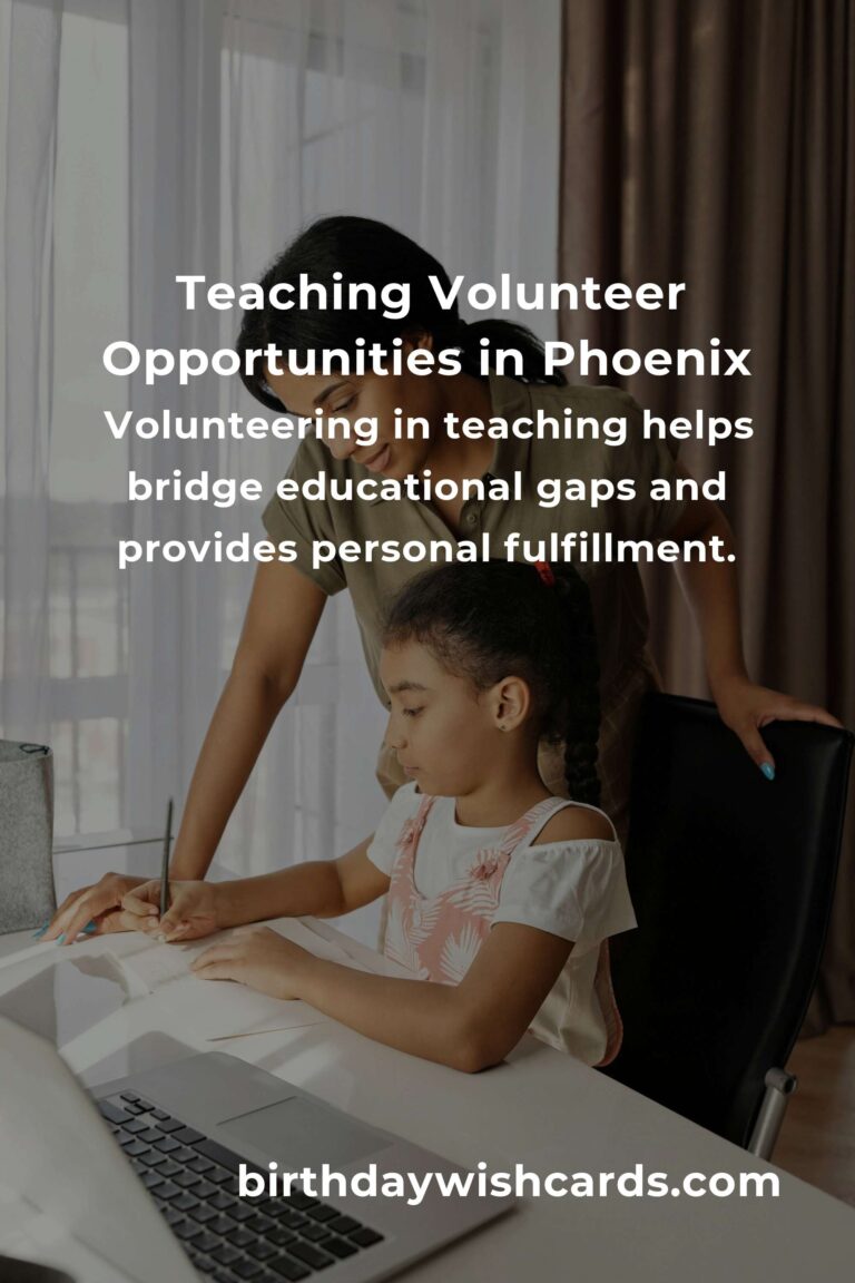 Discover Teaching Volunteer Opportunities in Phoenix