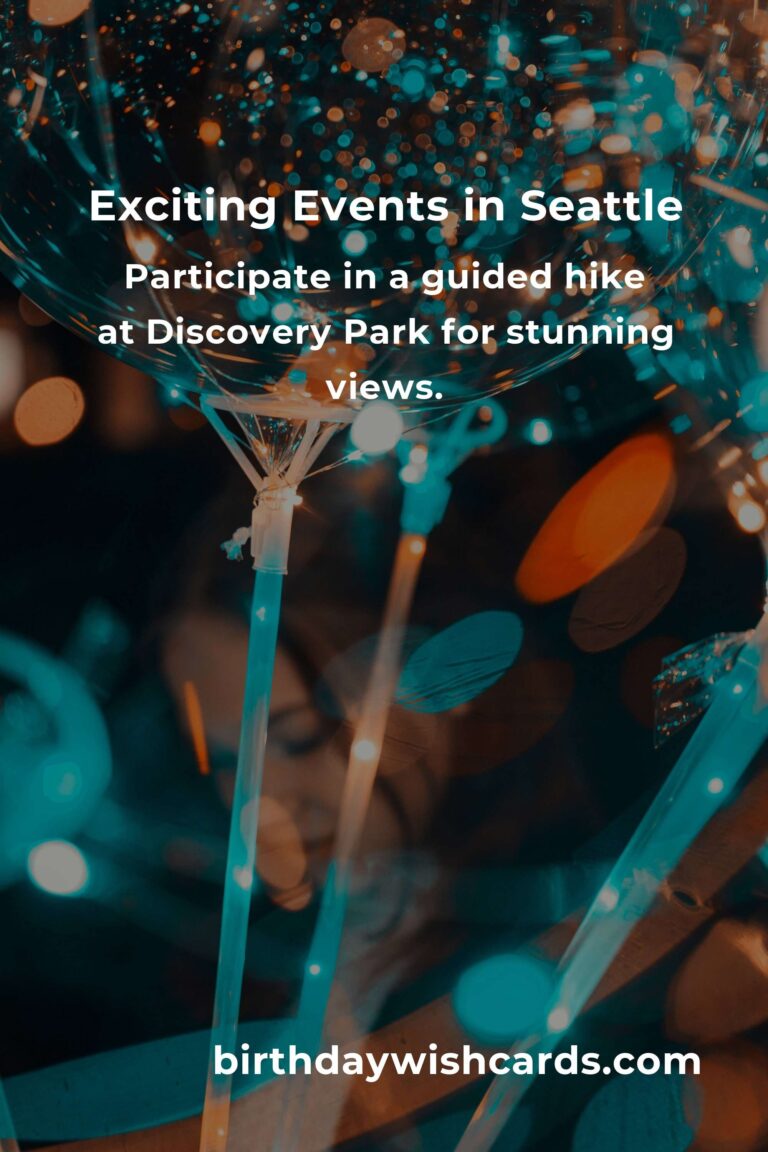Discover Top Local Events in Seattle This Weekend for Unforgettable Experiences