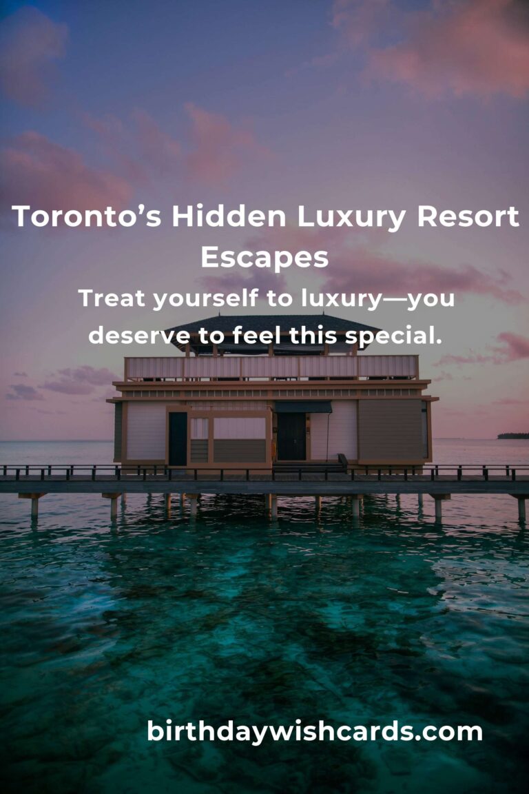 Discover Toronto’s Hidden Luxury Resorts: Secret Escapes That Will Steal Your Heart