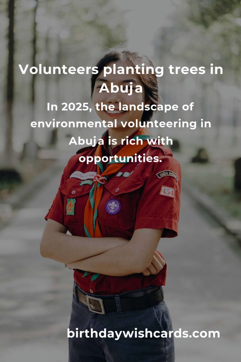 Discover Your Impact: Environmental Volunteering in Abuja for 2025