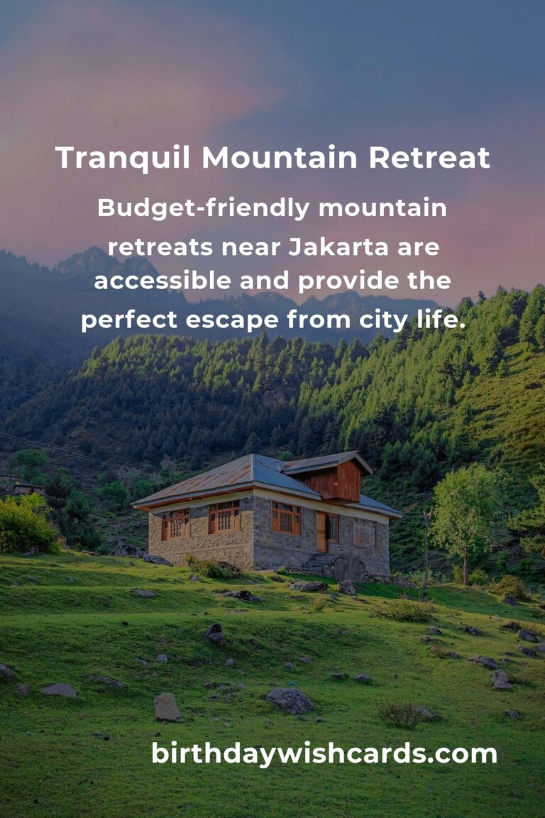 Discover Your Soul's Sanctuary: A Budget Guide to Mountain Retreats Near Jakarta