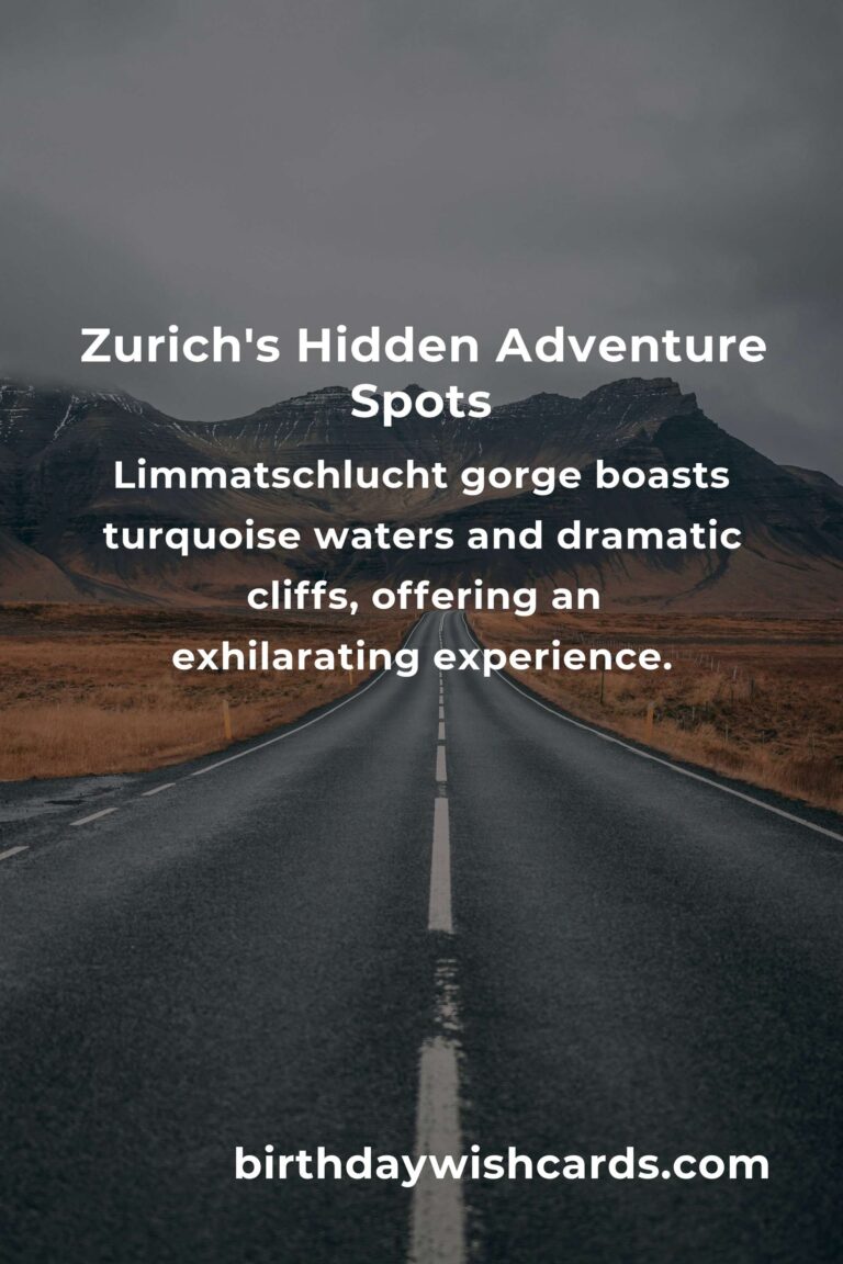 Discover Zurich's Hidden Adventure Spots: Unseen Gems for the Soul