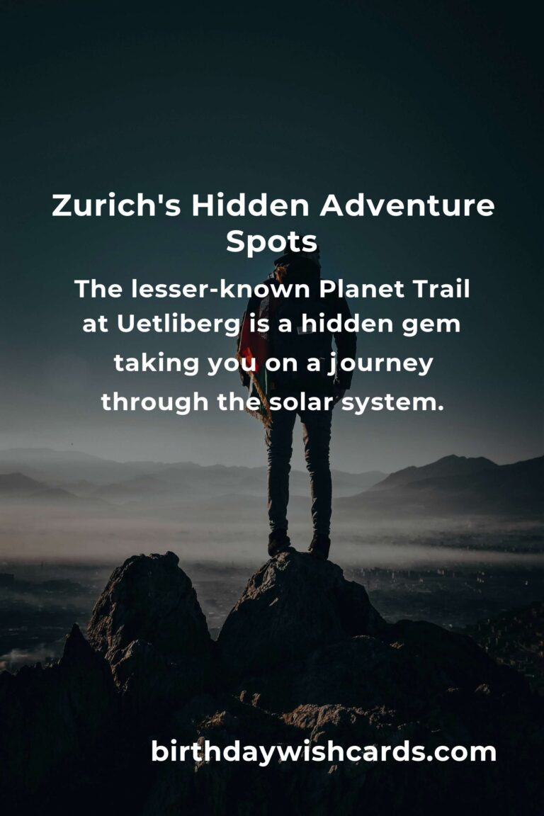 Discover Zurich's Hidden Adventure Spots: Unseen Gems for the Soul