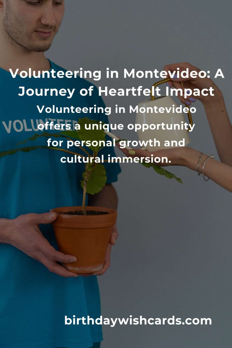 Discover a Heartfelt Journey: How to Start Volunteering in Montevideo