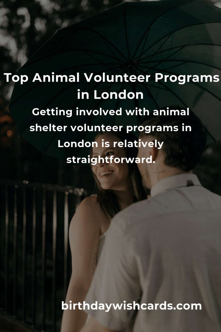 Discover the Best Animal Shelter Volunteer Programs in London