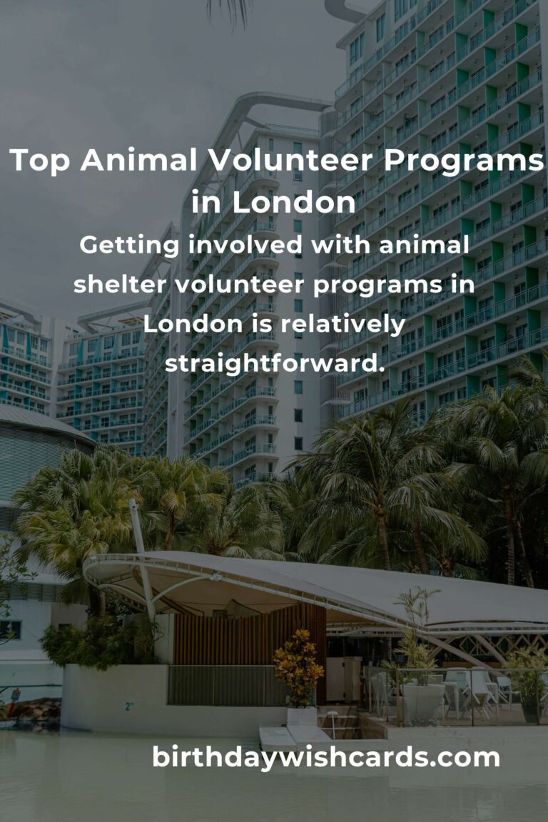 Discover the Best Animal Shelter Volunteer Programs in London