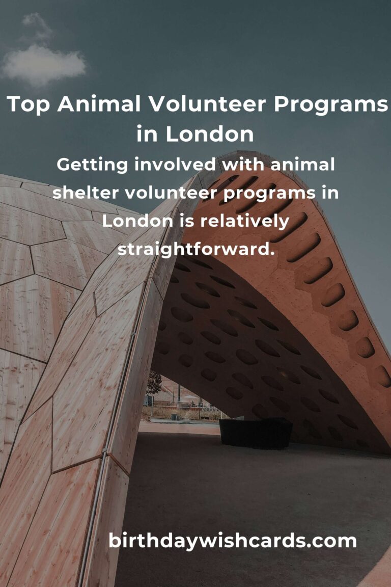 Discover the Best Animal Shelter Volunteer Programs in London