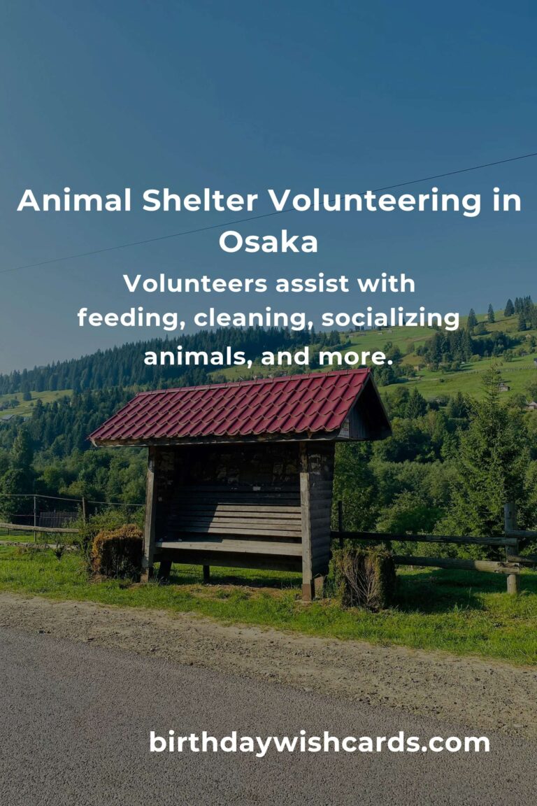 Discover the Best Animal Shelter Volunteer Programs in Osaka