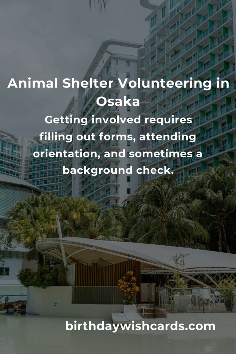 Discover the Best Animal Shelter Volunteer Programs in Osaka