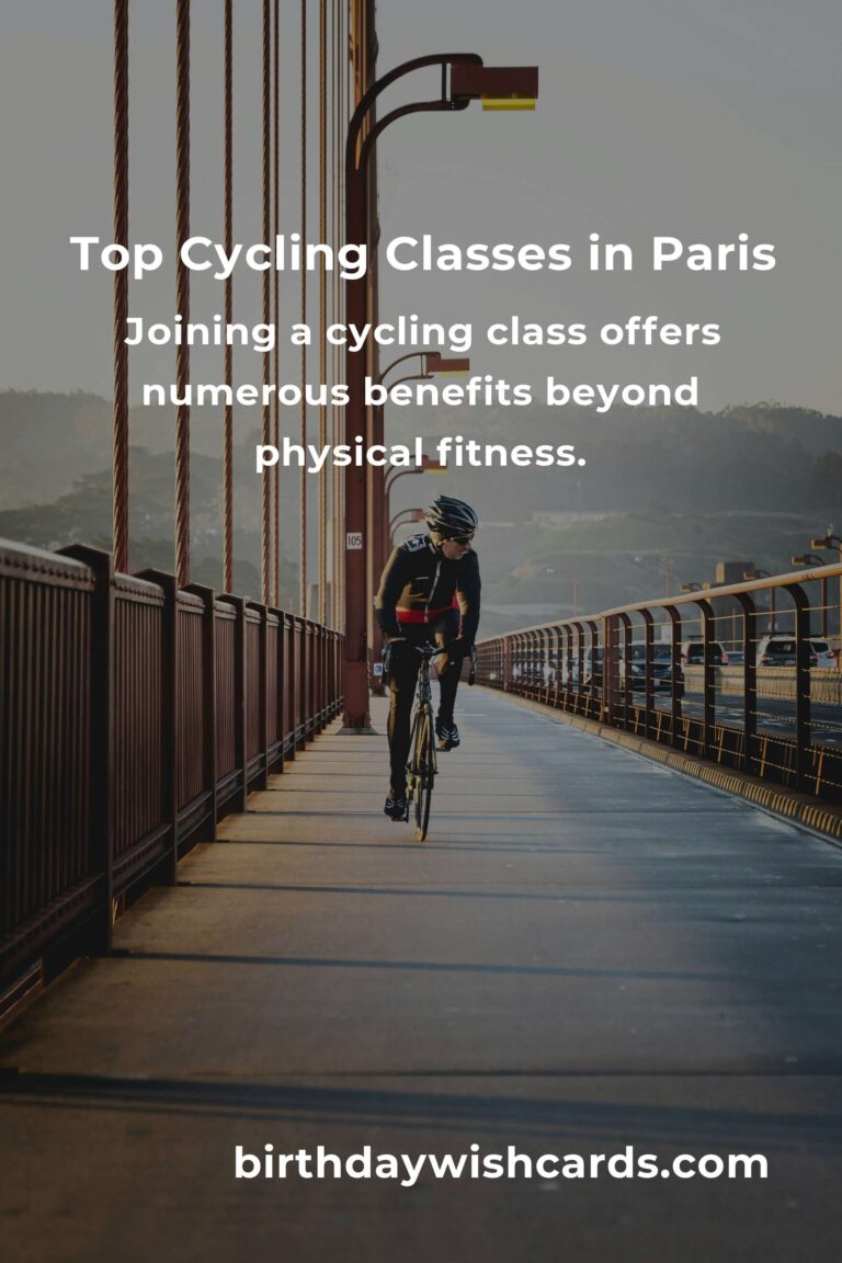 Discover the Best Cycling Classes in Paris for 2025