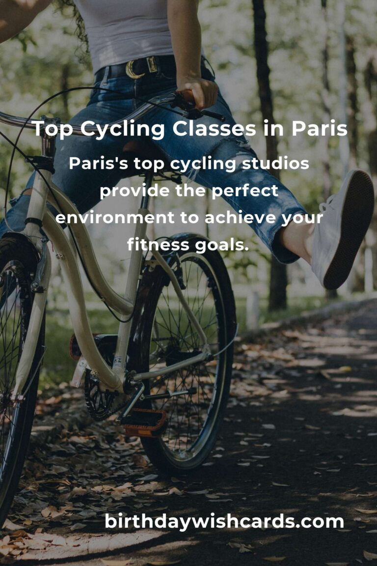 Discover the Best Cycling Classes in Paris for 2025