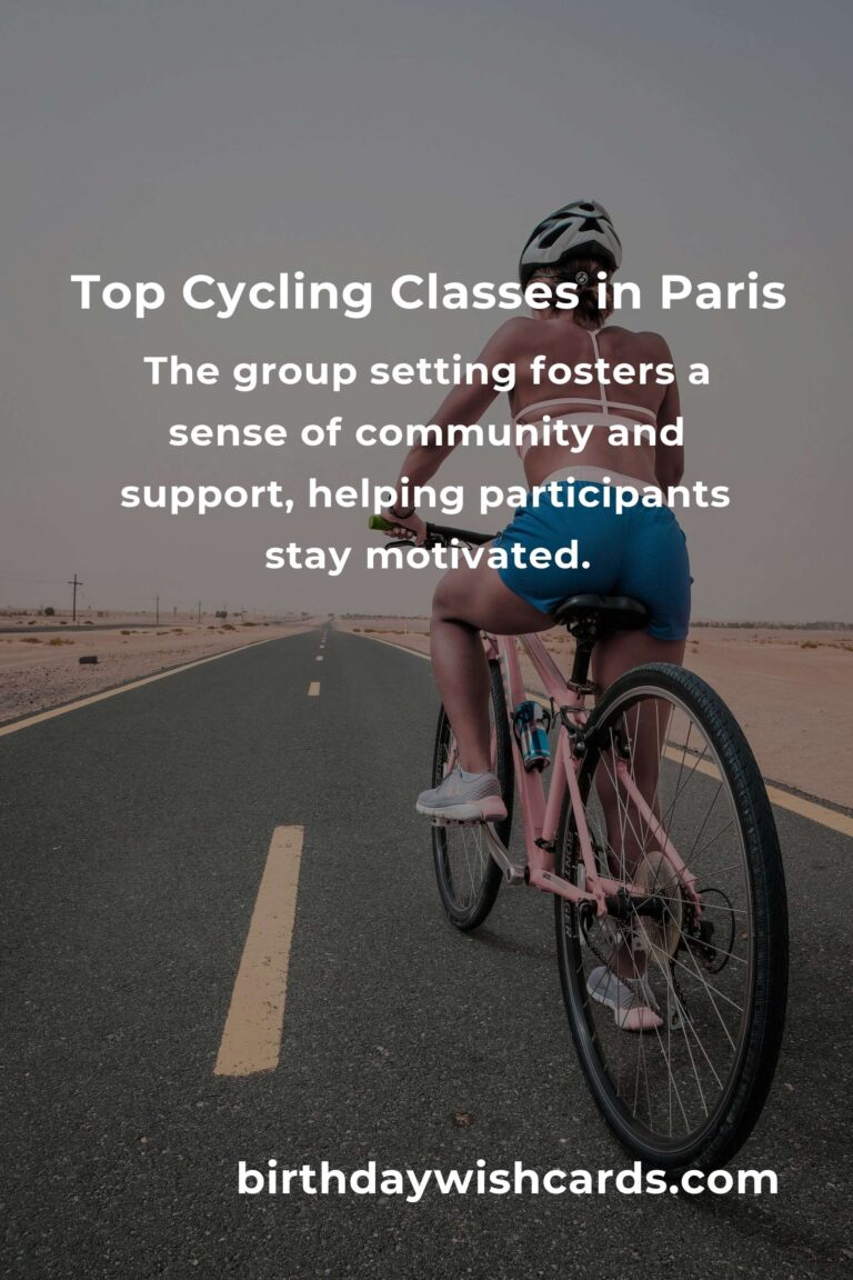 Discover the Best Cycling Classes in Paris for 2025