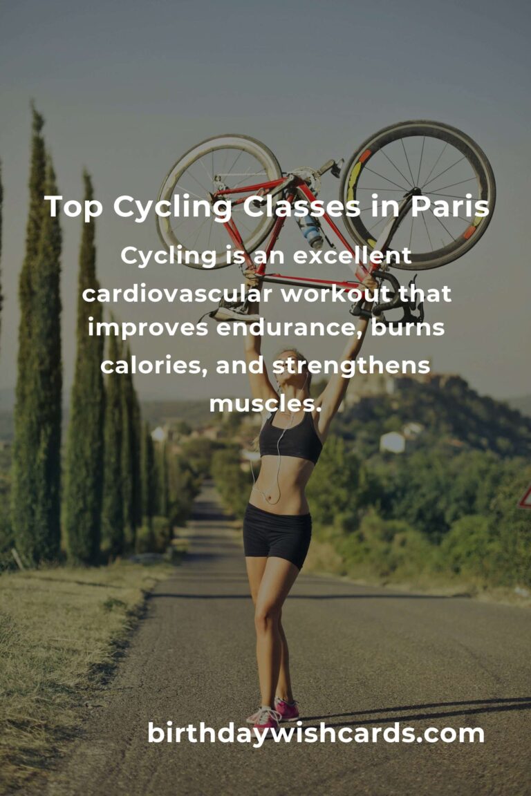 Discover the Best Cycling Classes in Paris for 2025