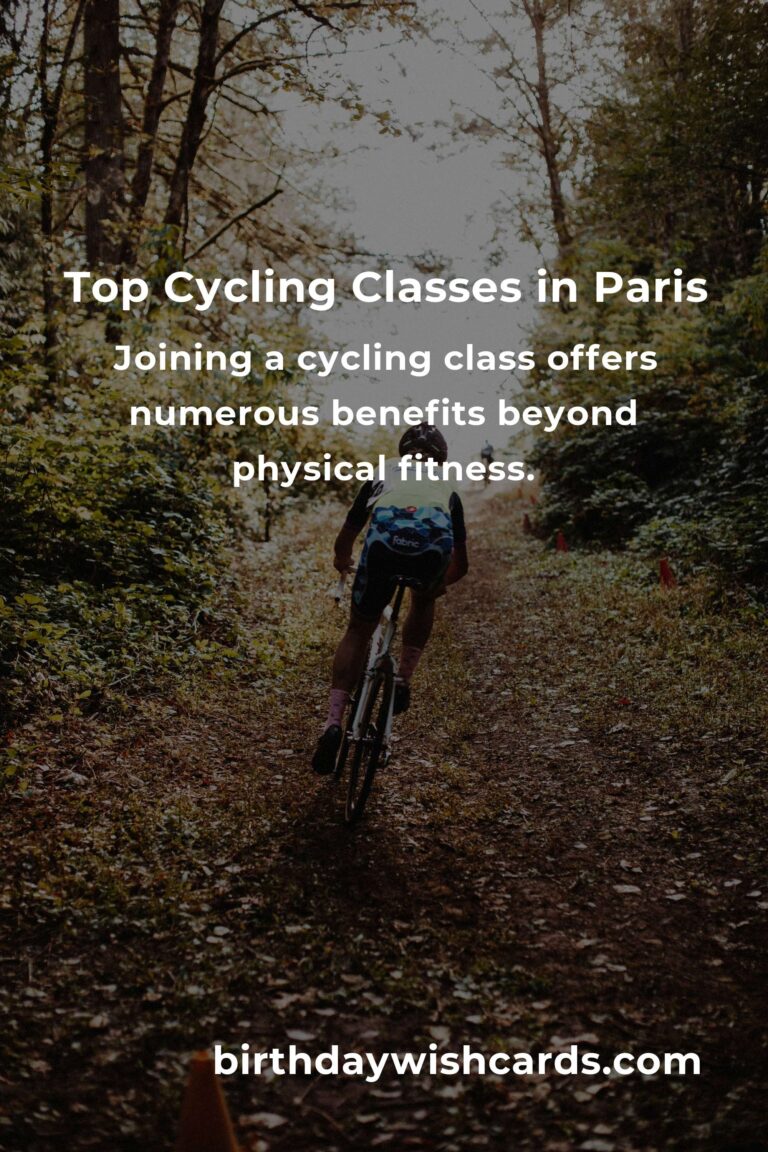 Discover the Best Cycling Classes in Paris for 2025