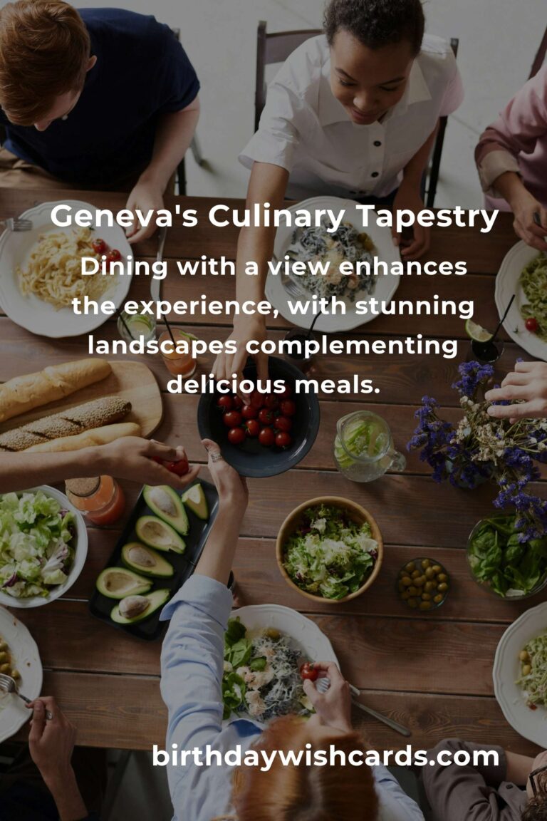Discover the Best Dinner Ideas in Geneva for 2025: A Culinary Journey with Heart