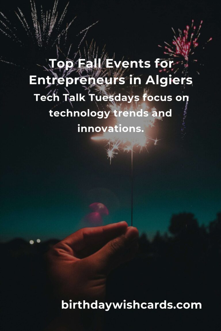 Discover the Best Fall Events in Algiers for Entrepreneurs