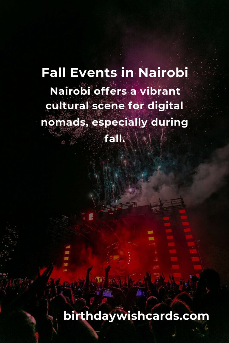 Discover the Best Fall Events in Nairobi for Digital Nomads