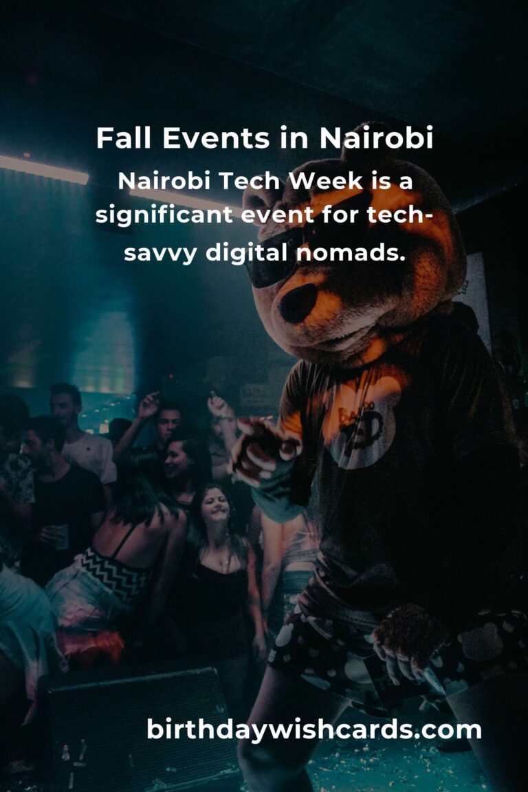 Discover the Best Fall Events in Nairobi for Digital Nomads