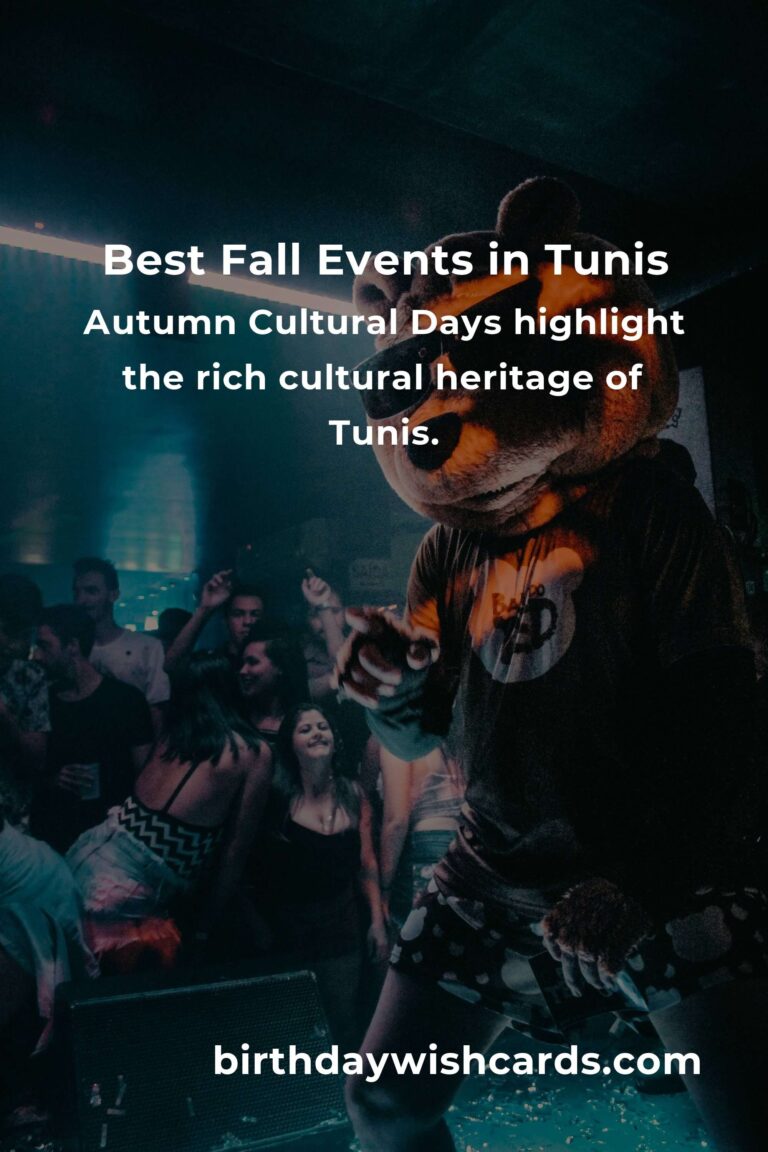 Discover the Best Fall Events in Tunis for Young Adults