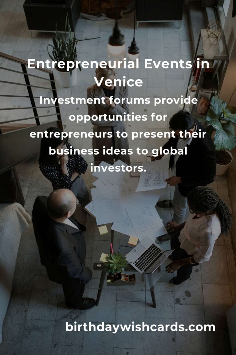 Discover the Best Fall Events in Venice for Entrepreneurs