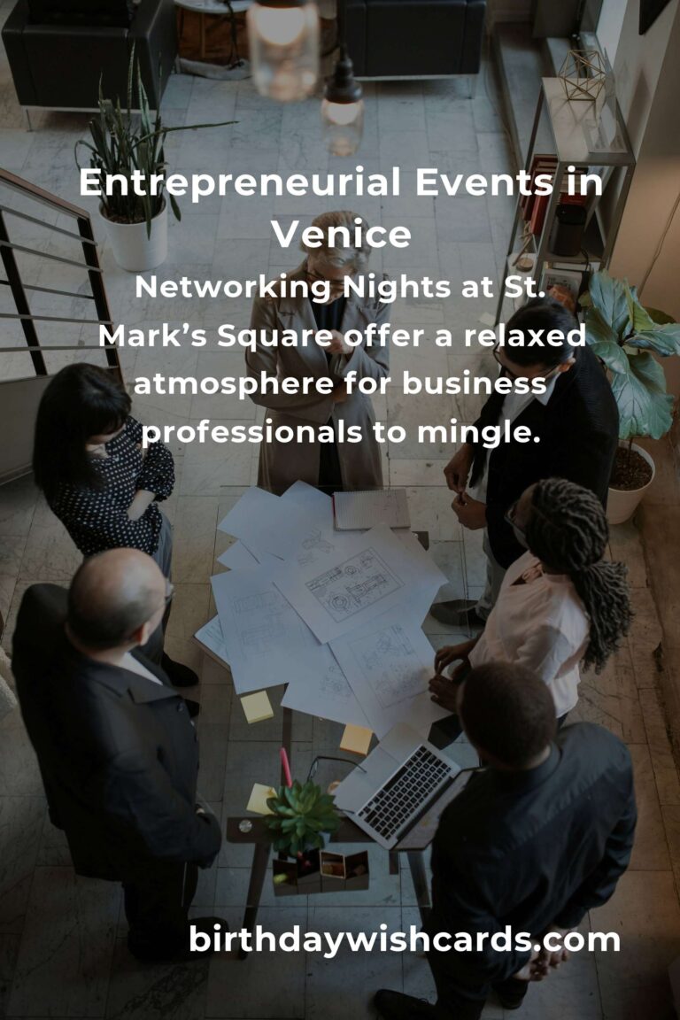 Discover the Best Fall Events in Venice for Entrepreneurs