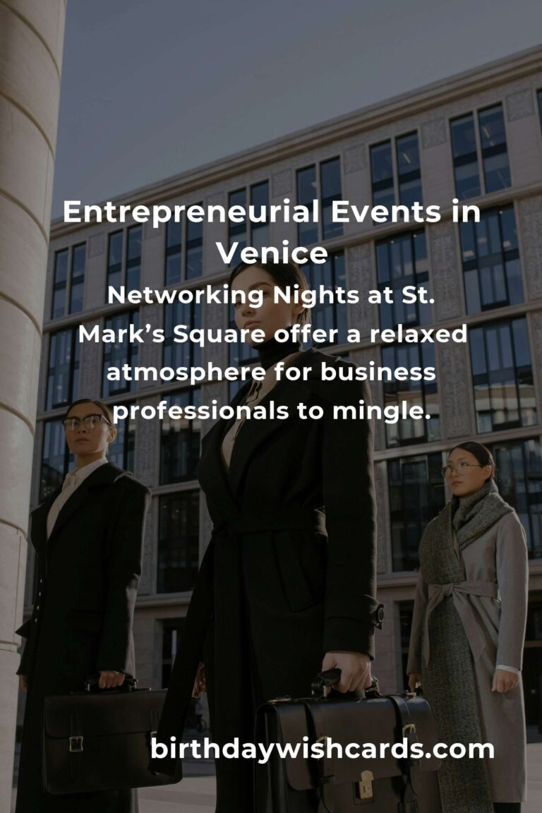 Discover the Best Fall Events in Venice for Entrepreneurs