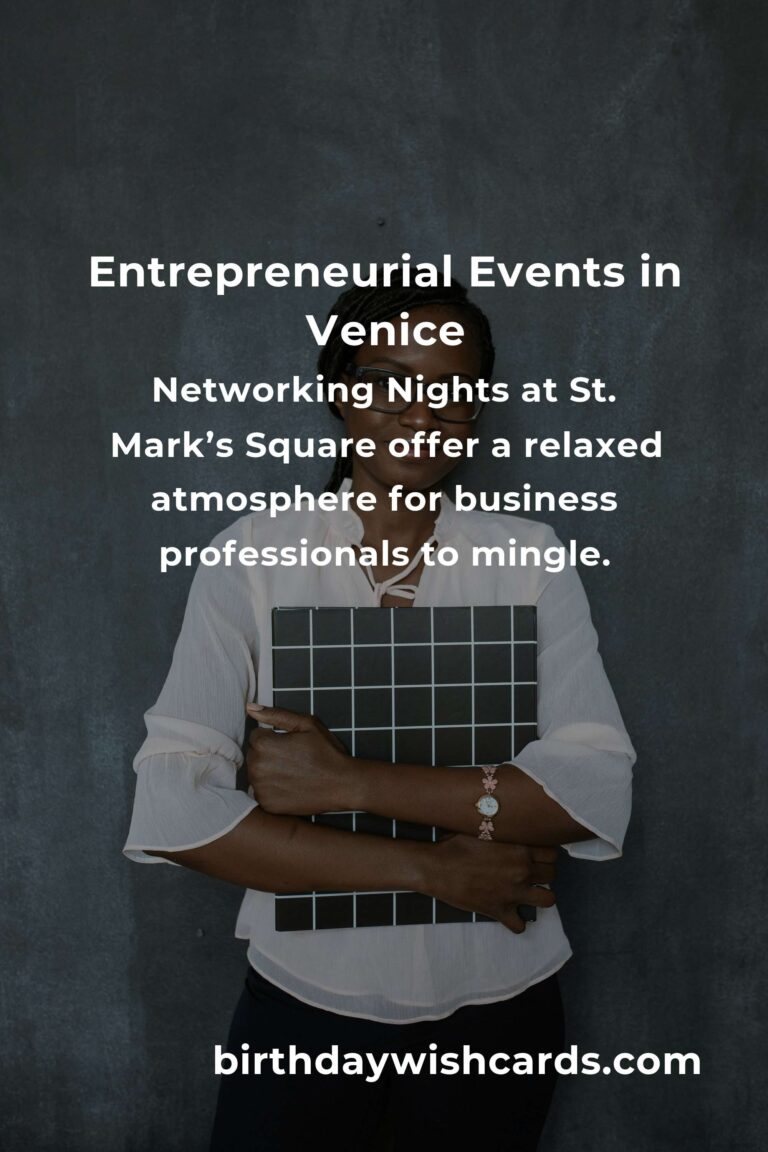 Discover the Best Fall Events in Venice for Entrepreneurs