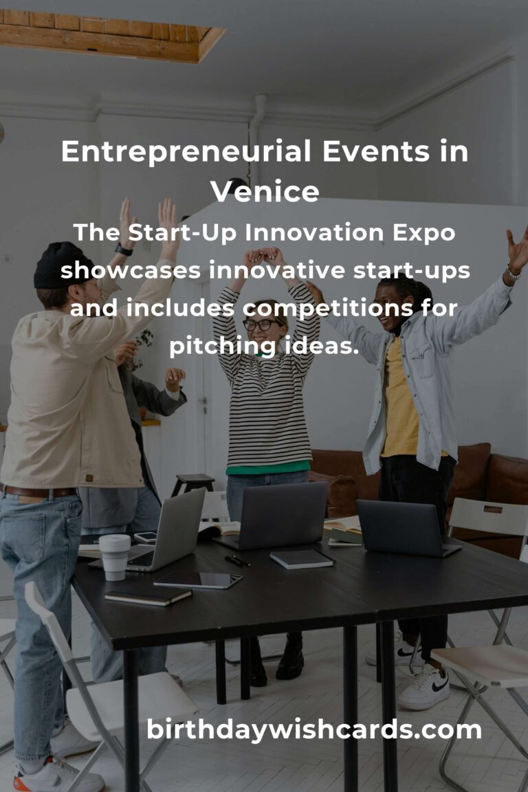 Discover the Best Fall Events in Venice for Entrepreneurs