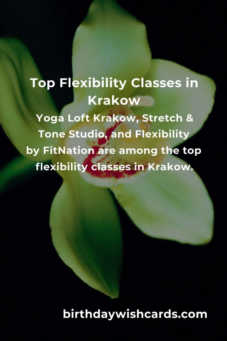 Discover the Best Flexibility Classes in Krakow for 2025