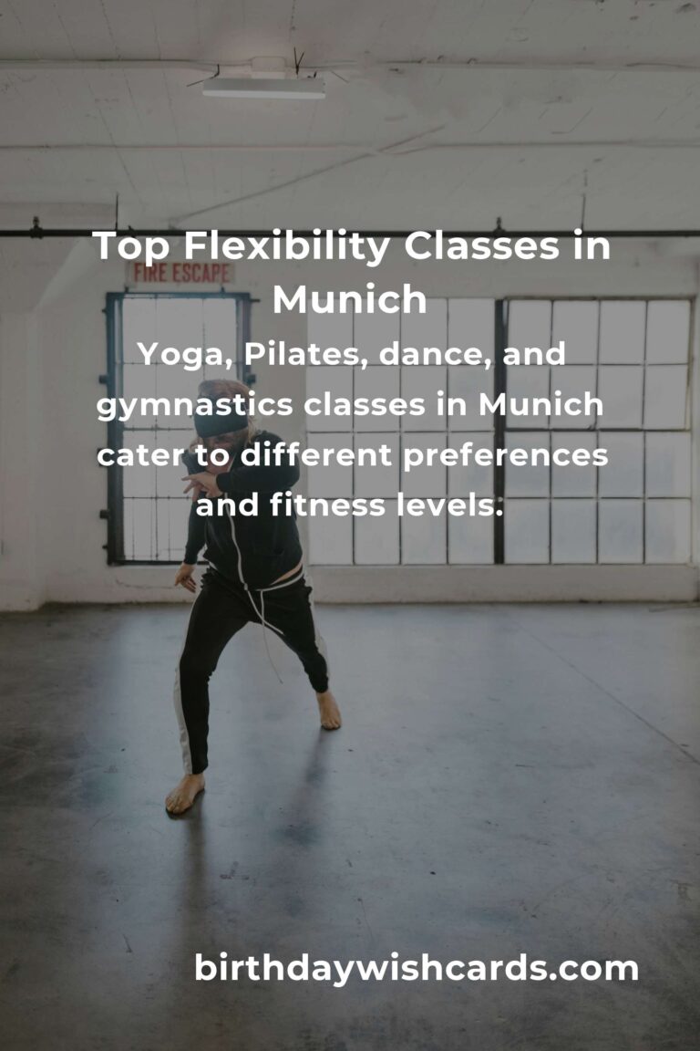 Discover the Best Flexibility Classes in Munich for 2025