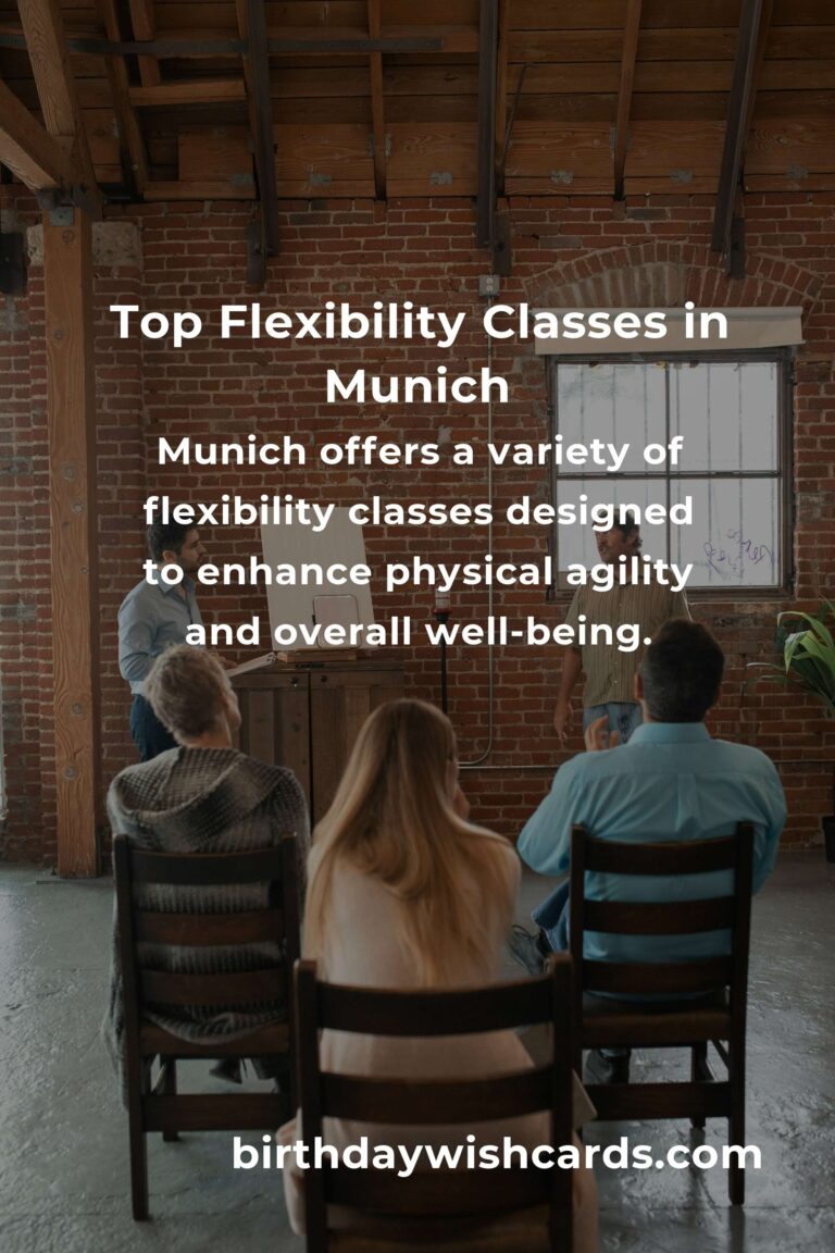 Discover the Best Flexibility Classes in Munich for 2025