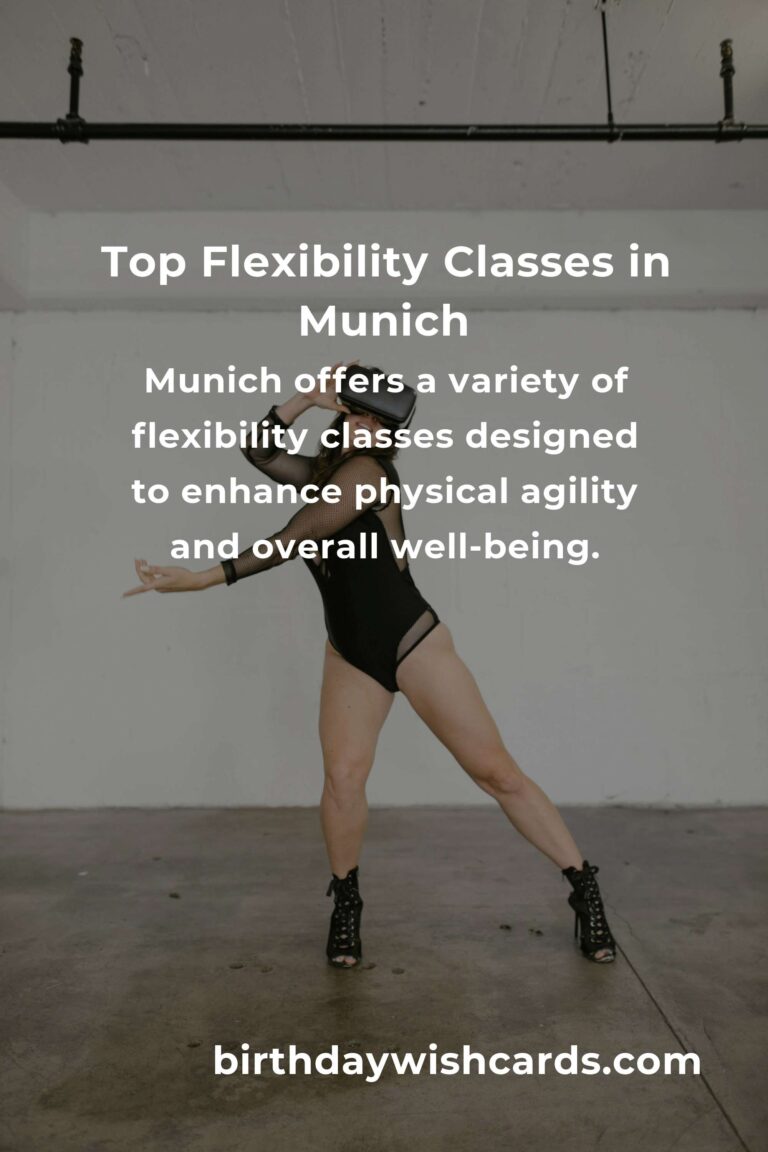 Discover the Best Flexibility Classes in Munich for 2025