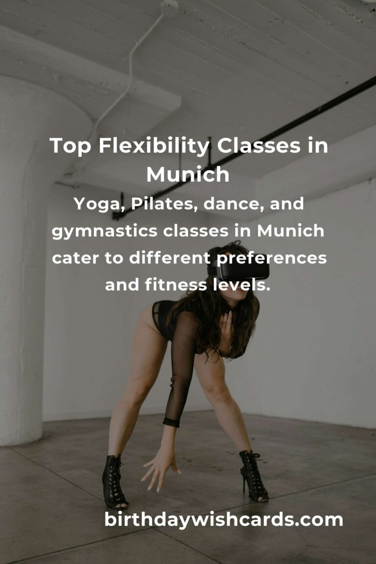 Discover the Best Flexibility Classes in Munich for 2025