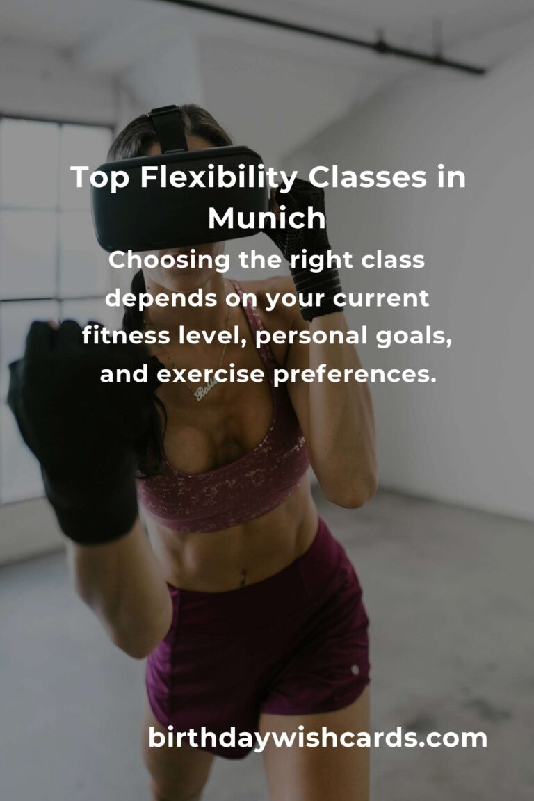 Discover the Best Flexibility Classes in Munich for 2025