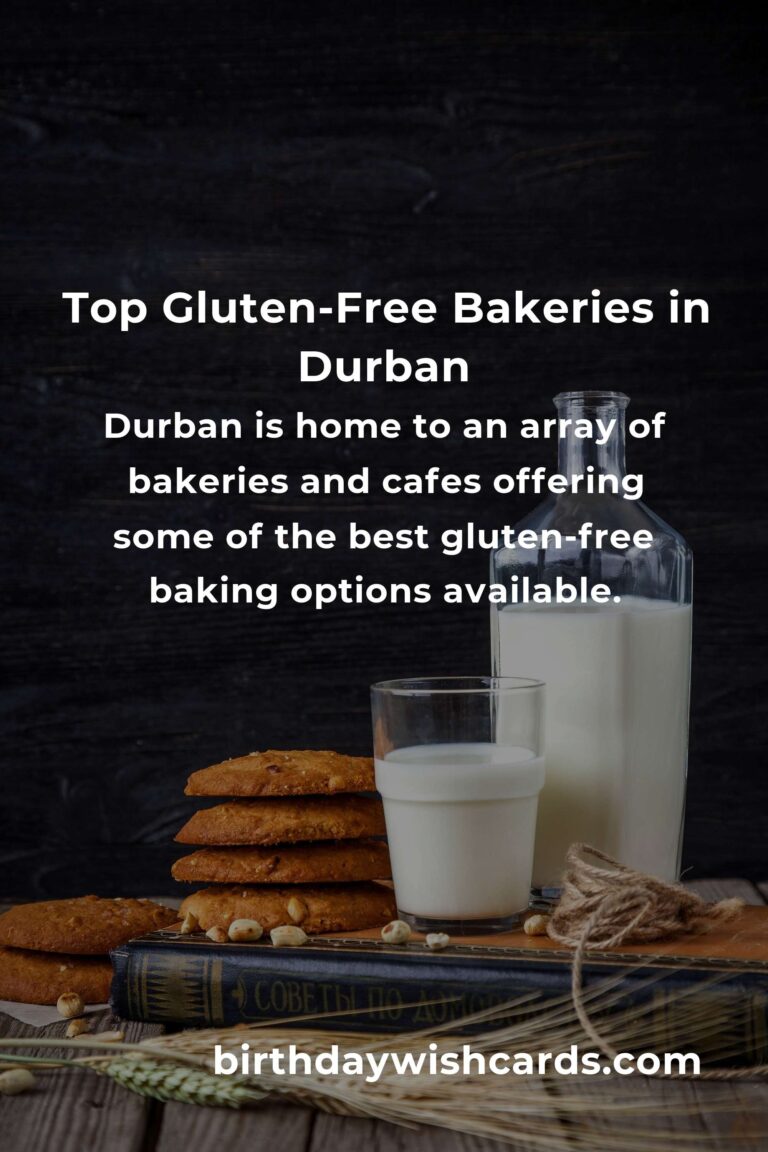 Discover the Best Gluten-Free Baking in Durban for 2025