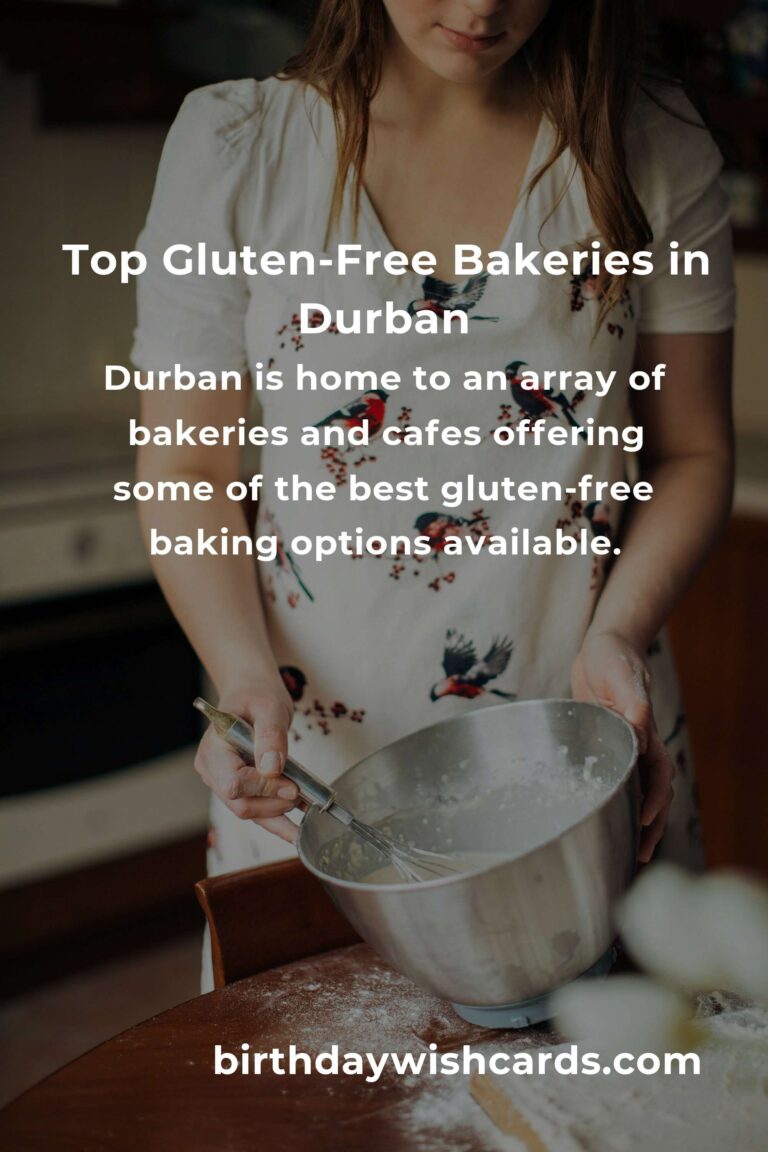 Discover the Best Gluten-Free Baking in Durban for 2025