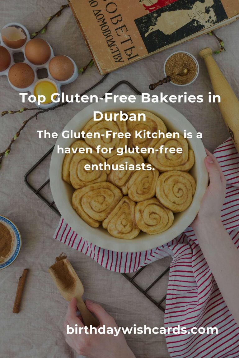 Discover the Best Gluten-Free Baking in Durban for 2025