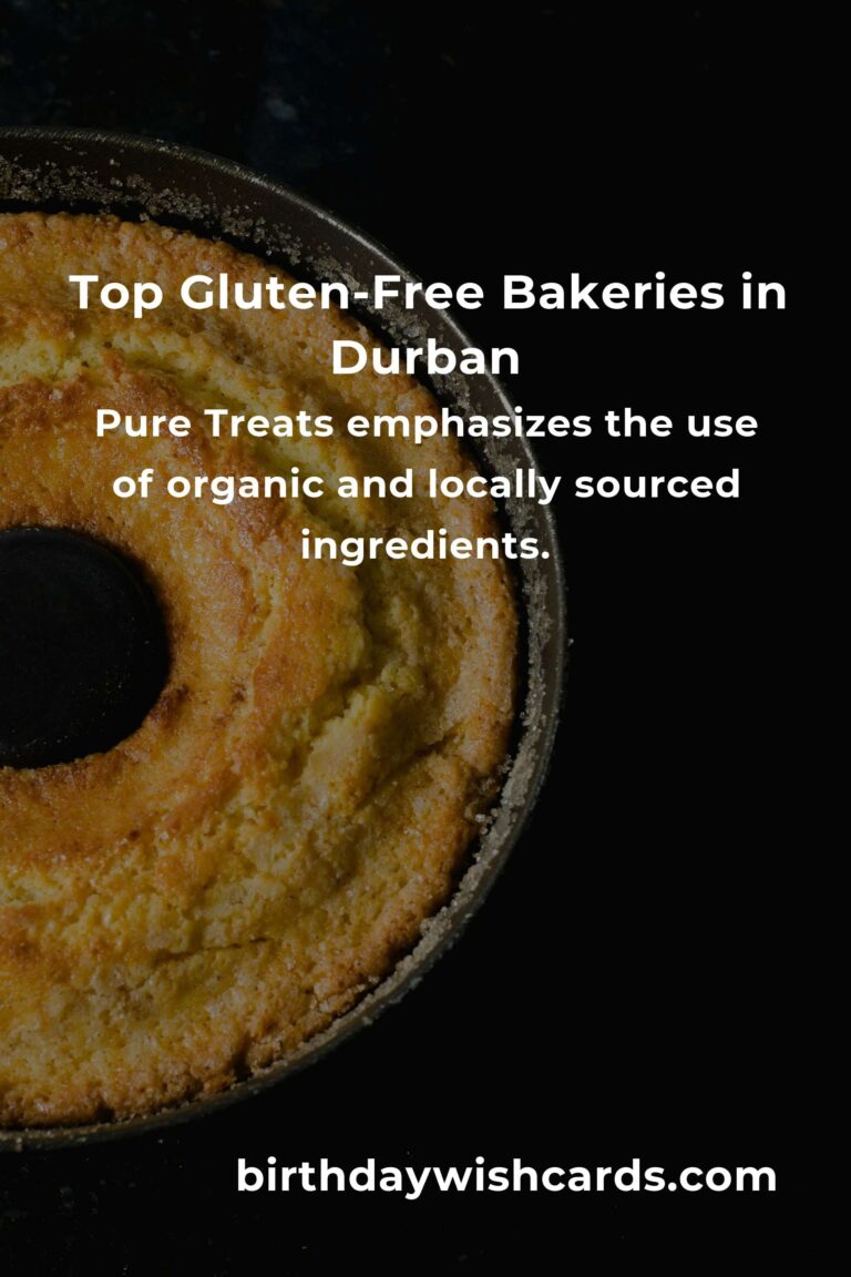 Discover the Best Gluten-Free Baking in Durban for 2025