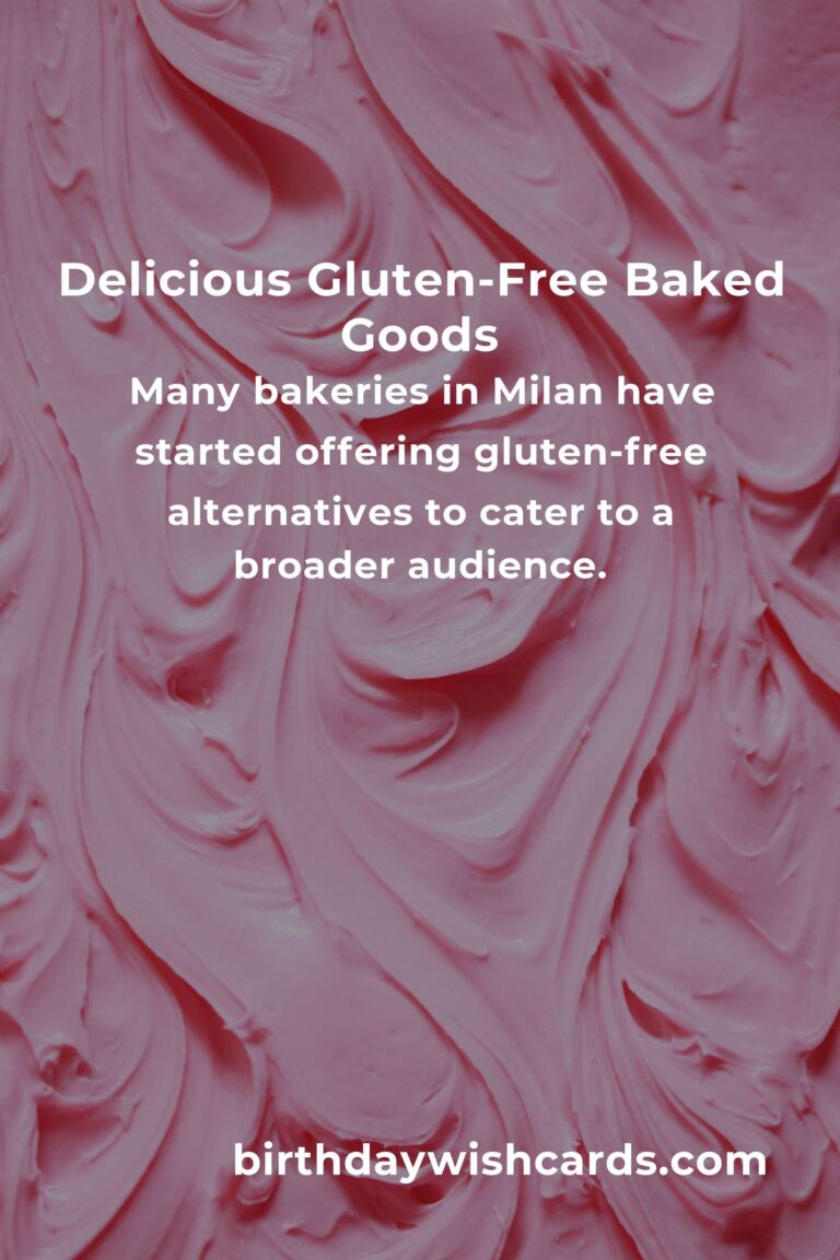 Discover the Best Gluten-Free Baking in Milan for 2025